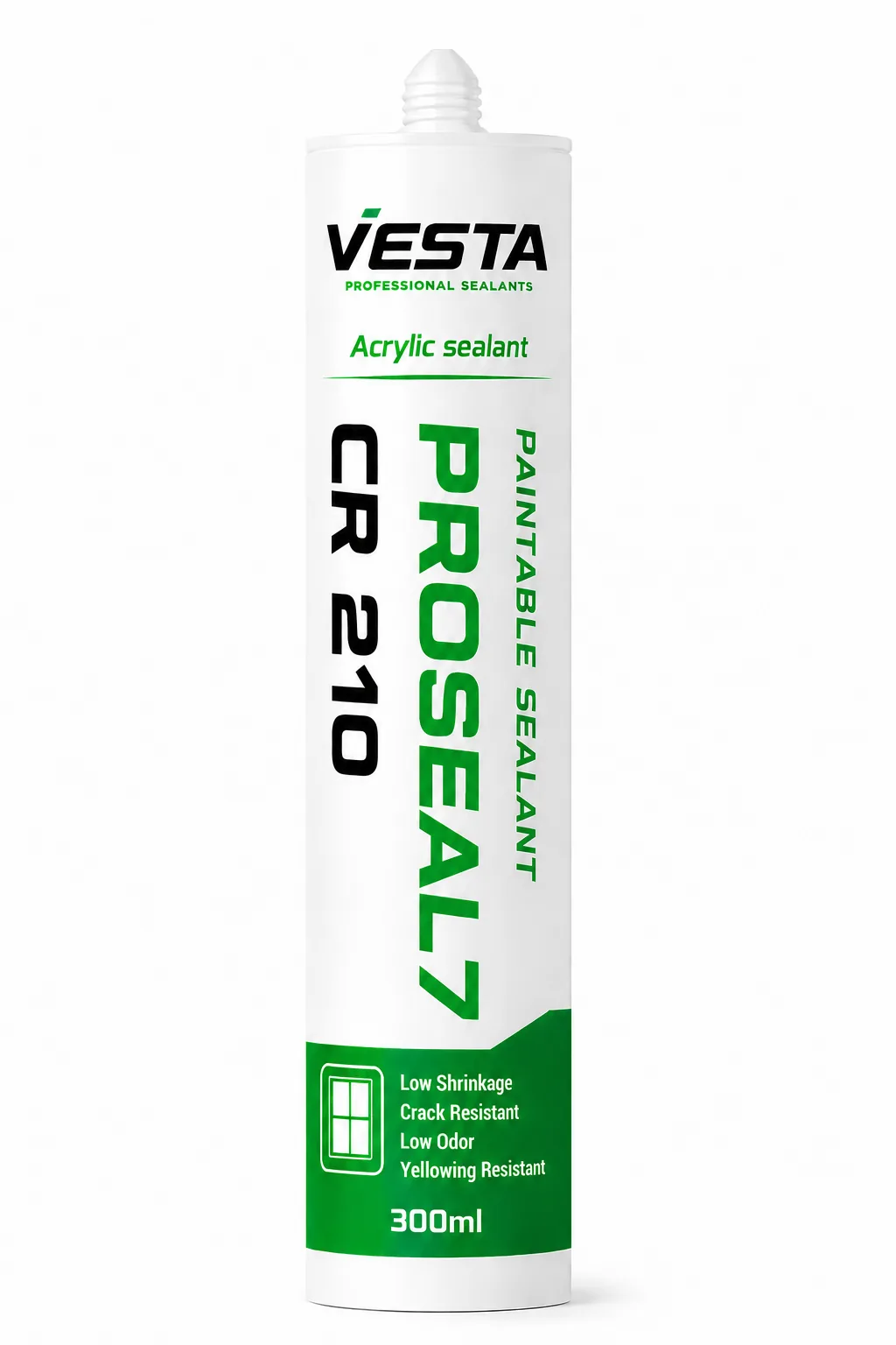 Vesta CR210 paintable acrylic sealant cartridge
