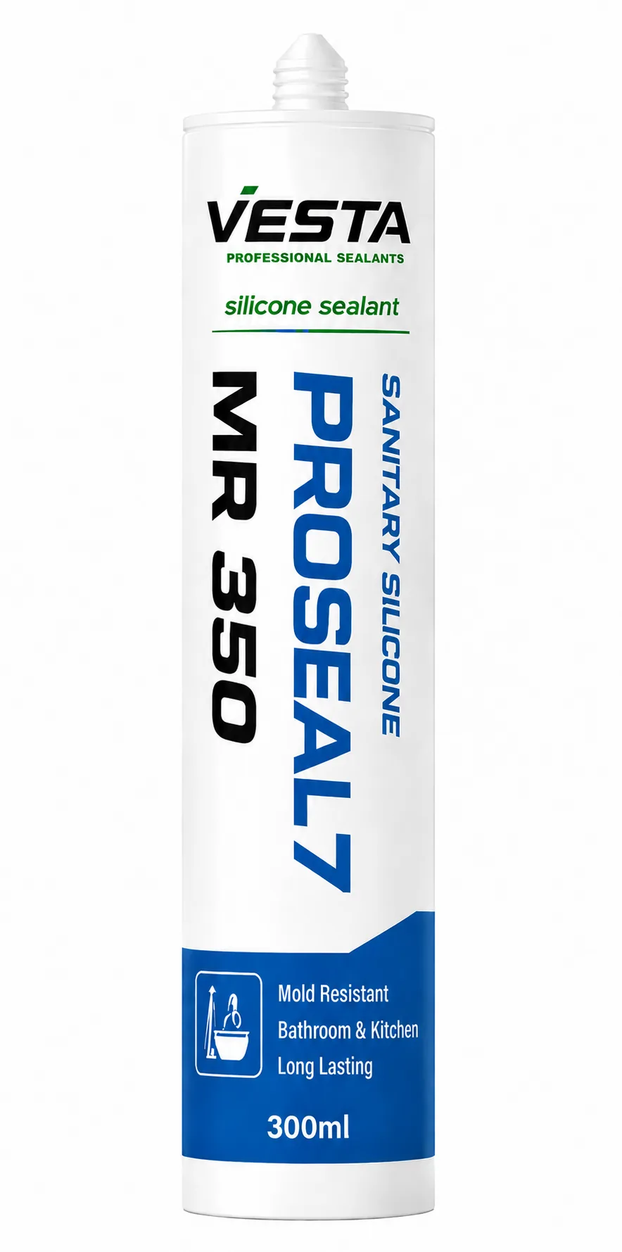 Vesta MR350 sanitary silicone sealant cartridge