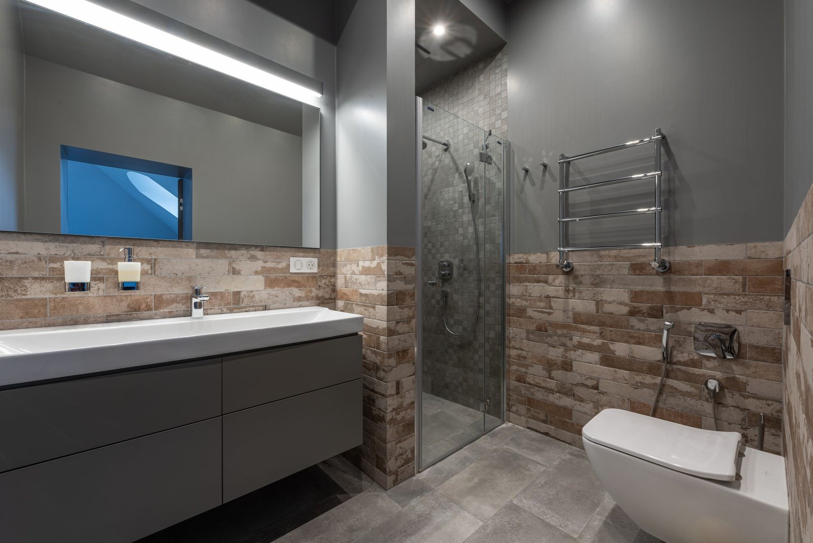 Bathroom basin and glass shower wet-area joints for sanitary silicone selection.